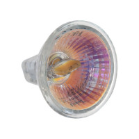 Светодиодная лампа Uniel LED-MR11-3W/WW/GU4 GLZ21TR, 12V. Прозрачная. UL-00001700