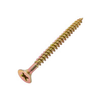 Шуруп для дерева Саморезик 6х70 универсальный потай, желтый цинк, Pz-3 150шт SYZ-6х70-150