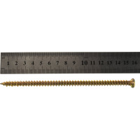 Оконные саморезы по бетону Саморезик 7.5х152 для окон рам, желтый цинк 50шт OSB-7.5х152-50