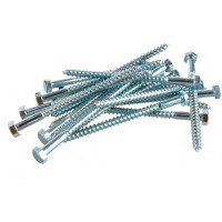 Шуруп Саморезик 8х120 шестигр, оцинк. DIN 571 20шт DIN571-8/120-20