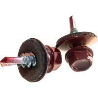 Кровельный саморез Саморезик 5,5х19 RAL3005 красное вино 250шт SKRAL3005-5,5х19-250