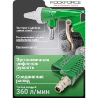 Пневматический пескоструйный пистолет ROCKFORCE RF-2375(16616)