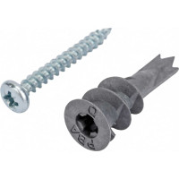 Усиленный анкер для двойного гипсокартона ЕВРОПАРТНЕР PBAM 14х37 с шурупом, 50 шт. 76062257