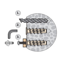 Дюбель для газобетона ЕВРОПАРТНЕР PBT 4, 60 шт. 76091210