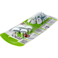 Комплект крепление для зеркала ЕВРОПАРТНЕР хром, гладкое 87654