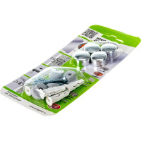 Комплект крепление для зеркала ЕВРОПАРТНЕР хром, гладкое 87654