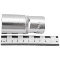 Головка торцевая глубокая 6 граней (27 мм; 1/2 Dr) KRAFT KT 700388