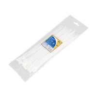 Нейлоновый хомут KRAFT 4.8х250, белый уп-ка 50 шт KT 880607