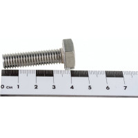 Болт с шестигранной головкой, с полной резьбой ЕВРОПАРТНЕР DIN 933 нержав. сталь, 10х35 мм, 2 шт. G2 1035 1