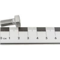 Болт с шестигранной головкой, с полной резьбой ЕВРОПАРТНЕР DIN 933 нержав. сталь, 8х16 мм, 6 шт. G2 2816 1
