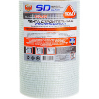 Строительная самоклеящаяся сетка SDM SD-GLASS Professional 150мм х 20 м повышенной прочности 00-00000201