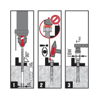 Клиновой анкер Hilti HSV M12x150 15 штук 149180
