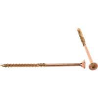 Шуруп Rusconnect CS 05090 с/нарез. д/дерева, потай, 5х90, 200 шт. Желтый цинк 310509i