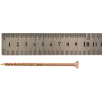 Шуруп Rusconnect CS 05090 с/нарез. д/дерева, потай, 5х90, 200 шт. Желтый цинк 310509i