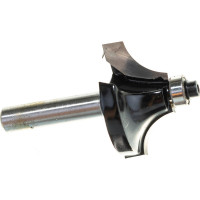 Фреза кромочная калевочная с нижним подшипником серия 1019 (35x18 мм; R12 мм; хвостовик 8 мм) Росомаха 801904