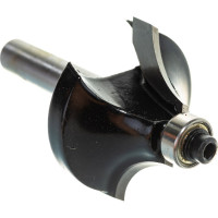 Фреза кромочная калевочная с нижним подшипником серия 1019 (35x18 мм; R12 мм; хвостовик 8 мм) Росомаха 801904