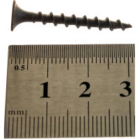 Саморез по дереву для ГКЛ Метизный двор 3,5x32, крупная резьба, оксидированный, 500 шт. 4607159062468