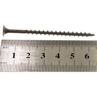 Саморез по дереву для ГКЛ Метизный двор 3,8x64, крупная резьба, оксидированный, 250 шт. 4607159062529