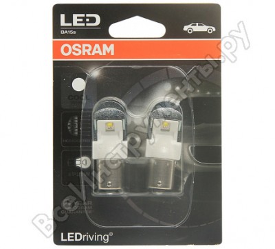 Osram автолампа p21w ba15s LED 6000к , 2шт 12v ,1,10,50 7556cw-02b