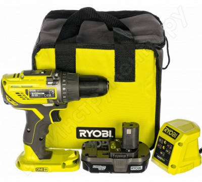 Ryobi 18в li-ion компактн.дрель-шуруповерт r18dd3-113s