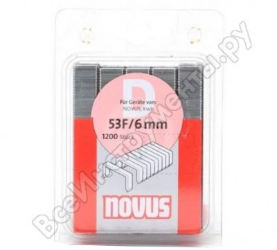 Novus скобы 53f/6,1200 шт. 042-0374