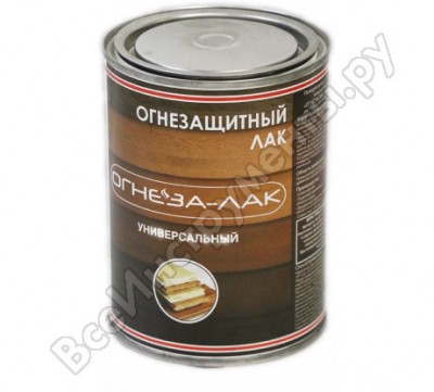 Огнеза огнезащитный лак огнеза-лак универсальный, глянцевый, бесцветный, с уф-фильтром 105080