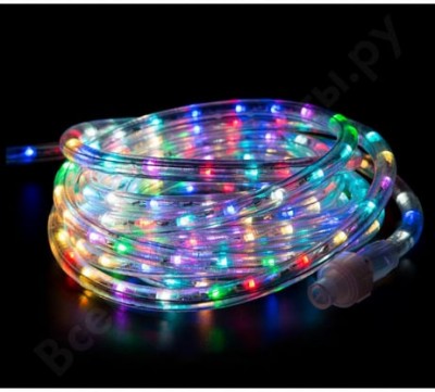 Neon-Night Гирлянда Дюралайт LED, свечение с динамикой (2W) - RGB d13мм, 36LED/м, 14 м 245-119