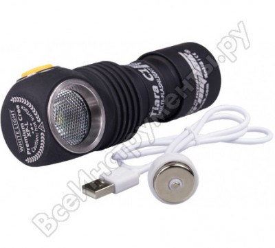 Armytek мультифонарь светодиодный tiara c1 magnet usb+18350, 1050 лм, аккумулятор f00203sc