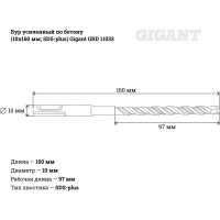 Gigant Усиленный бур SDS-plus 10x160 GRD 11033