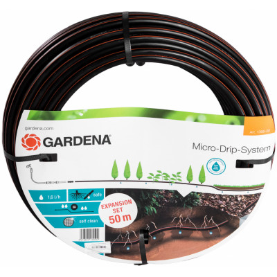 Gardena Шланг сочащийся д/подз прокладки 13.7ммх50м с фит 01395-20.000.00