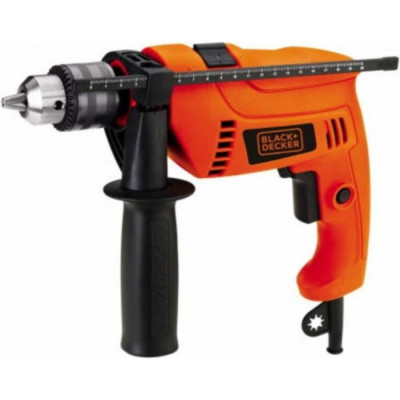 Black+Decker электронная ударная дрель, 550 вт, 13 мм, кп hd555