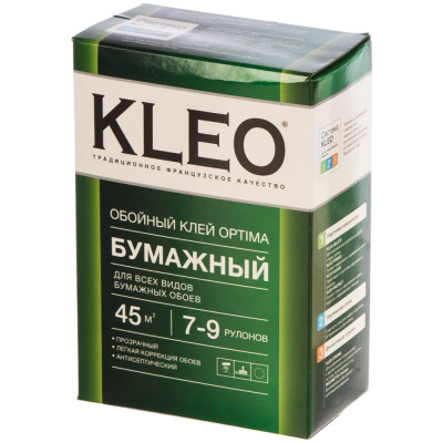 Kleo клей для любых бумажных обоев, сыпучий 011 optima 7-9p