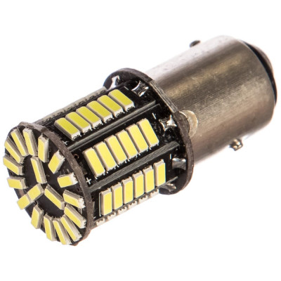 Skyway автолампа диод s25 66 smd диодов bay15d 2-конт, белая s08201398