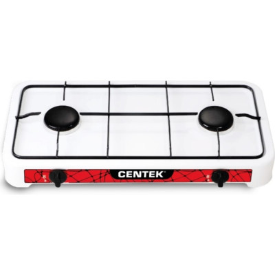 Centek плита газовая ct-1521 /белая/, 2 конфорки ct-1521