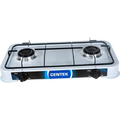 Centek плита газовая ct-1521 /белая/, 2 конфорки ct-1521