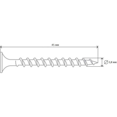 Tech-Krep PRO Саморез СГД 3,8х45 80 шт - пакет 146438