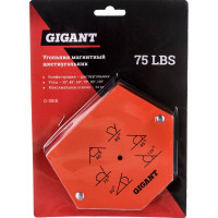 Gigant Угольник магнитный шестиугольник 75LBS G-0515