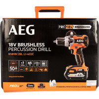 AEG Бесщеточная дрель-шуруповерт BSB18C2BL LI-402C 4935464097