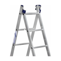 Лестница алюминиевая Алюмет 2х6 ступеней двухсекционная универсальная H2 5206
