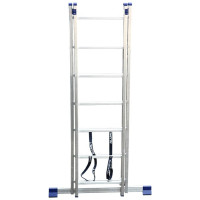 Лестница алюминиевая Алюмет 2х7 ступеней двухсекционная универсальная H2 5207