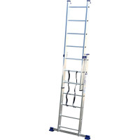 Лестница алюминиевая Алюмет 2х7 ступеней двухсекционная универсальная H2 5207