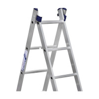 Лестница алюминиевая Алюмет 2х9 ступеней двухсекционная универсальная H2 5209