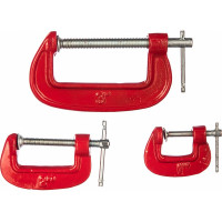 Набор струбцин тип G FIT 59230, 25,50,75 мм