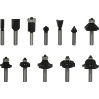 Набор фрез 1201 (12 шт; хвостовик 8 мм) по дереву Калибр 00000024854