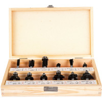 Набор фрез 1201 (12 шт; хвостовик 8 мм) по дереву Калибр 00000024854