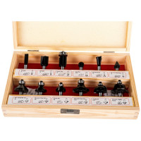 Набор фрез 1201 (12 шт; хвостовик 8 мм) по дереву Калибр 00000024854