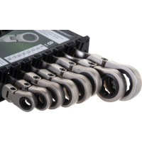 Набор ключей Дело Техники комбинированных трещоточных шарнирных 8 шт., холдер 515480