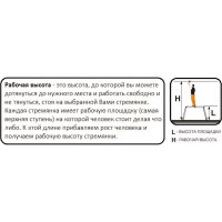 Шарнирная универсальная стремянка-трансформер 4 х 4 Corda Krause 085047