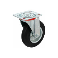 Колесо с вращающейся опорой и пластиной крепления (125 мм; 130 кг) Tellure rota 535103