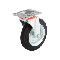 Колесо с вращающейся опорой и пластиной крепления (150 мм; 170 кг) Tellure rota 535111